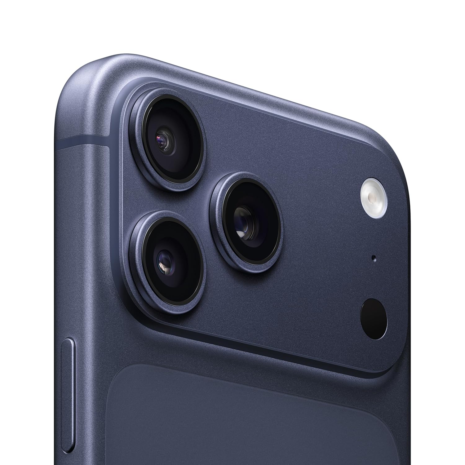 Apple iPhone 17 Pro Max showing the 6.9-inch Super Retina XDR display with iOS 26 Liquid Glass home screen