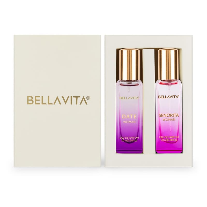 Bella Vita Date & Senorita Woman Eau de Parfum Set, 2 x 20ml