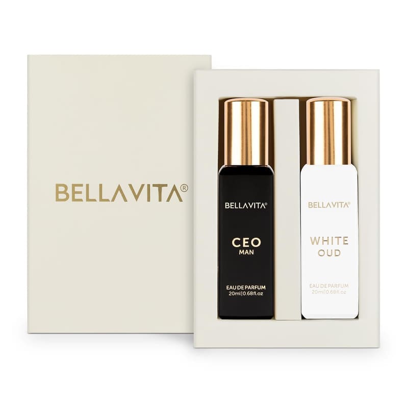 Bella Vita CEO Man & White Oud Unisex Eau de Parfum Set, 2 x 20ml