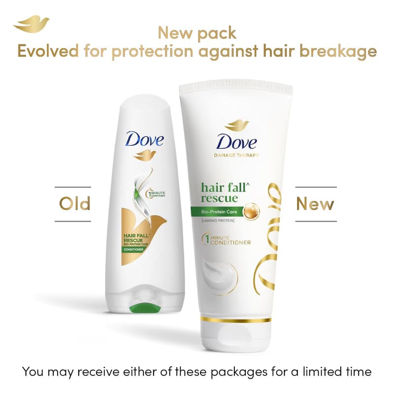 Dove Hair Fall Rescue Conditioner 175 ml in use