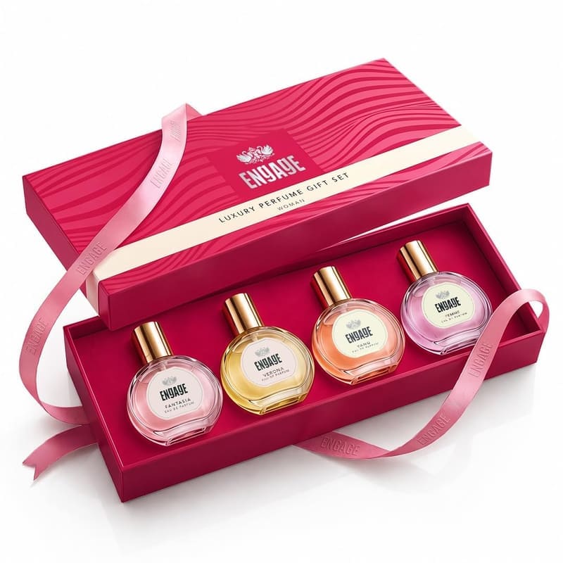 Engage Luxury Eau de Parfum Gift Set for Women, 4 x 20ml