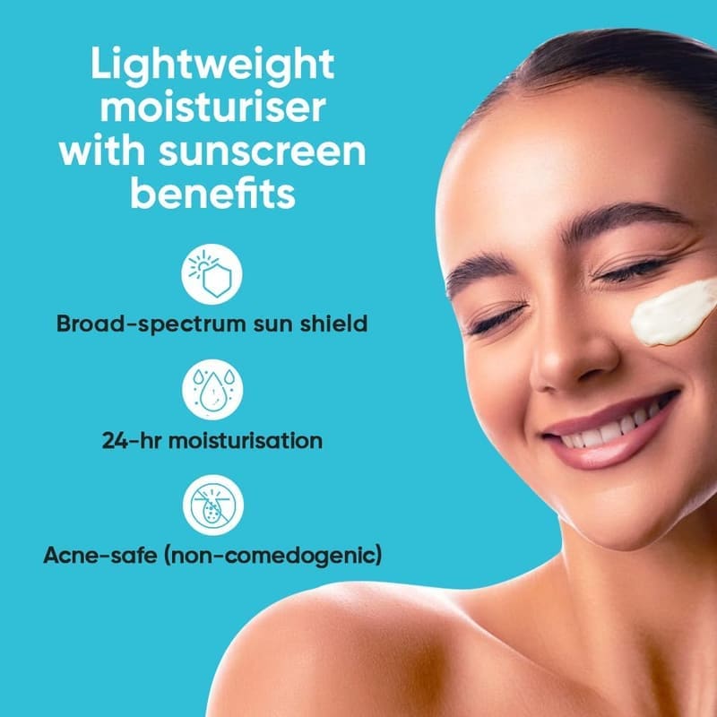 Episoft AC Moisturiser with Sunscreen texture and packaging