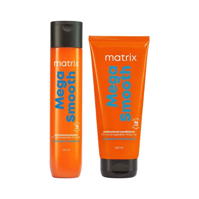 Matrix Mega Smooth Shampoo and Conditioner Combo with Shea Butter