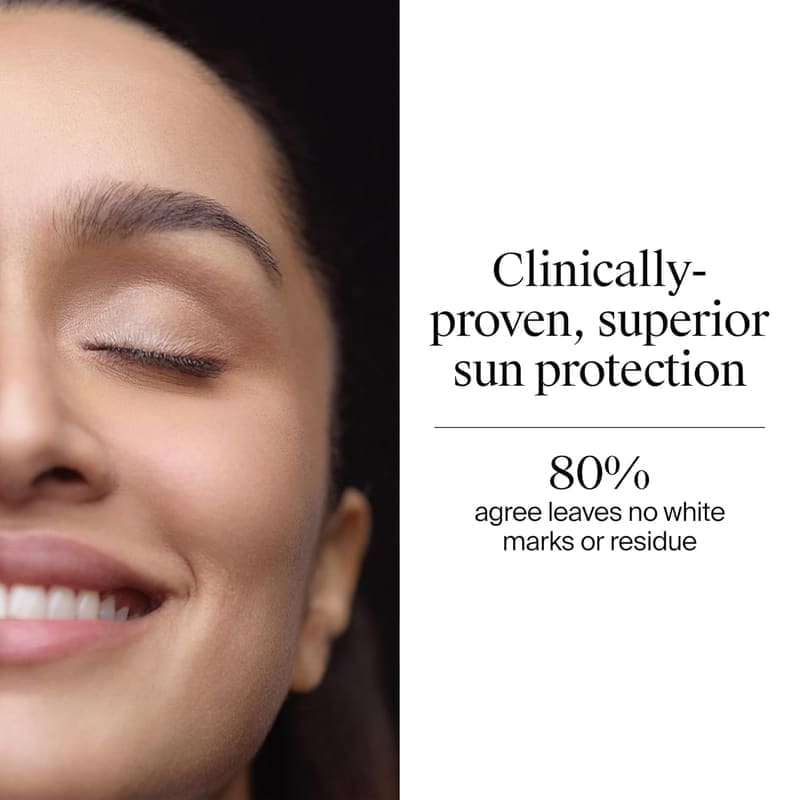 Neutrogena Ultrasheer Sunscreen SPF 50+ PA++++, Blue Light Protect, No White Cast, Wate... application on skin