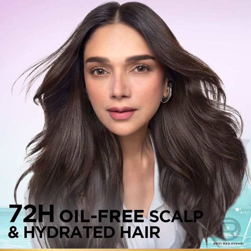 L’Oréal Paris Hyaluron Pure 72H Purifying Shampoo, For oily scalp & dry hair with salicyli packaging and details