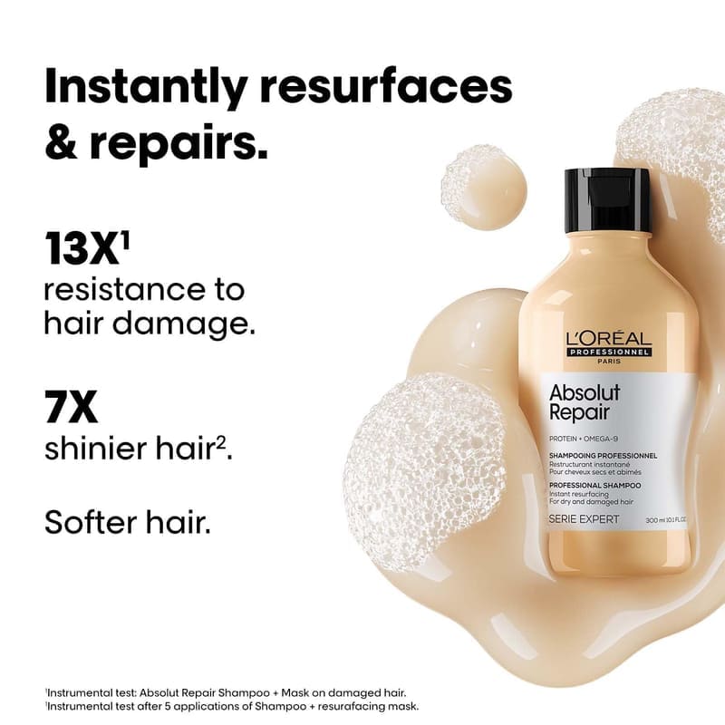 L'Oréal Professionnel Absolut Repair Shampoo for Dry & Damaged Hair packaging and details