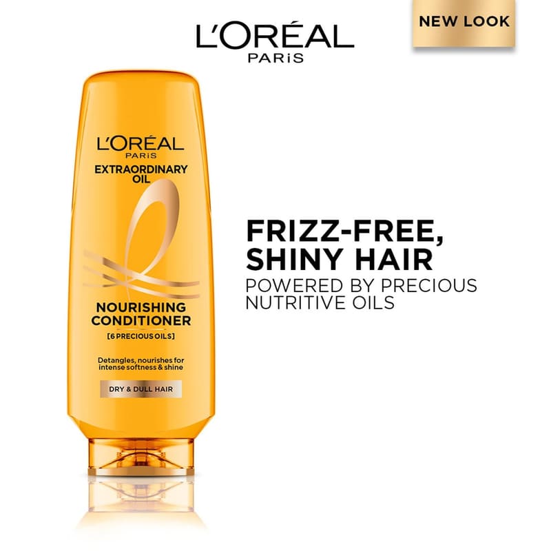 L'Oreal Paris Extraordinary Oil Nourishing Conditioner For Dry & Dull Hair, 180ml packaging and details