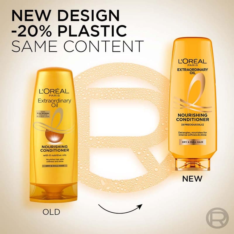 L'Oreal Paris Extraordinary Oil Nourishing Conditioner For Dry & Dull Hair, 180ml in use