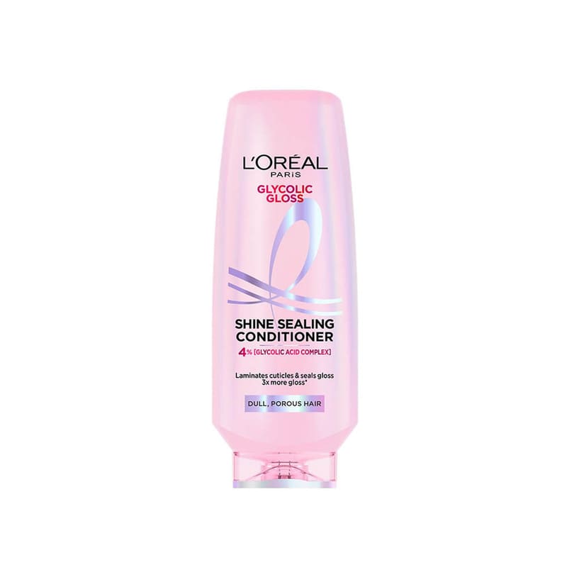 L'Oreal Paris Floral Glycolic Gloss Shine Sealing Conditioner, Powered By 4% Glycolic Acid