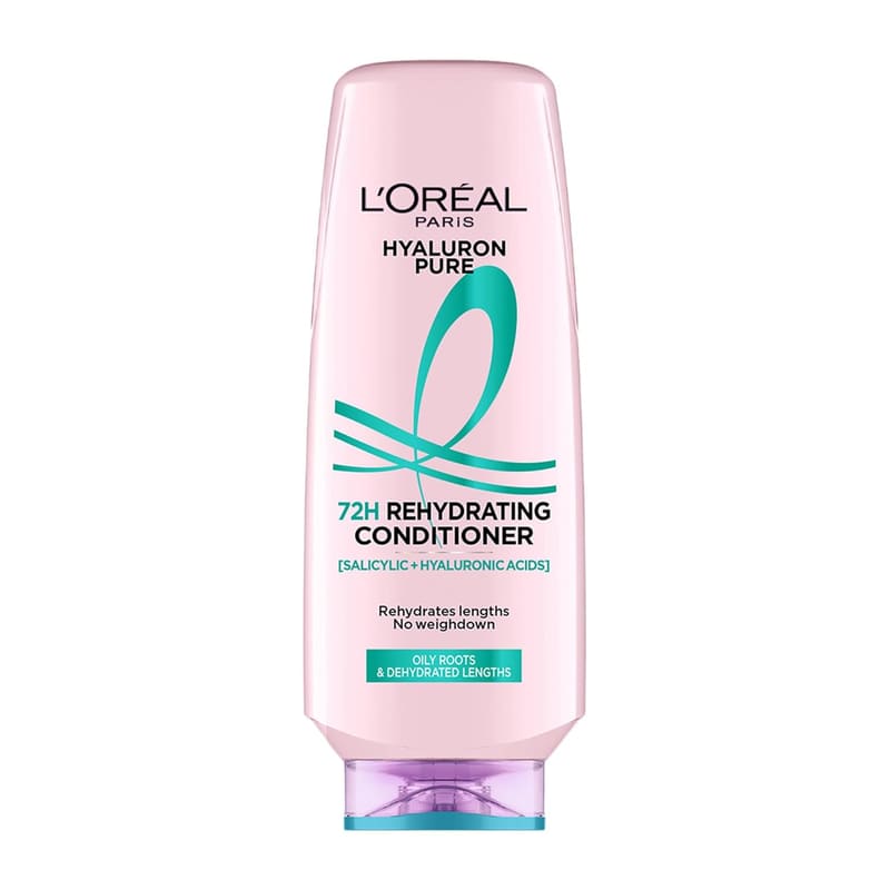L'OREAL PARIS Unscented Hyaluron Pure 72H Rehydrating Conditioner for All Hair Types For S