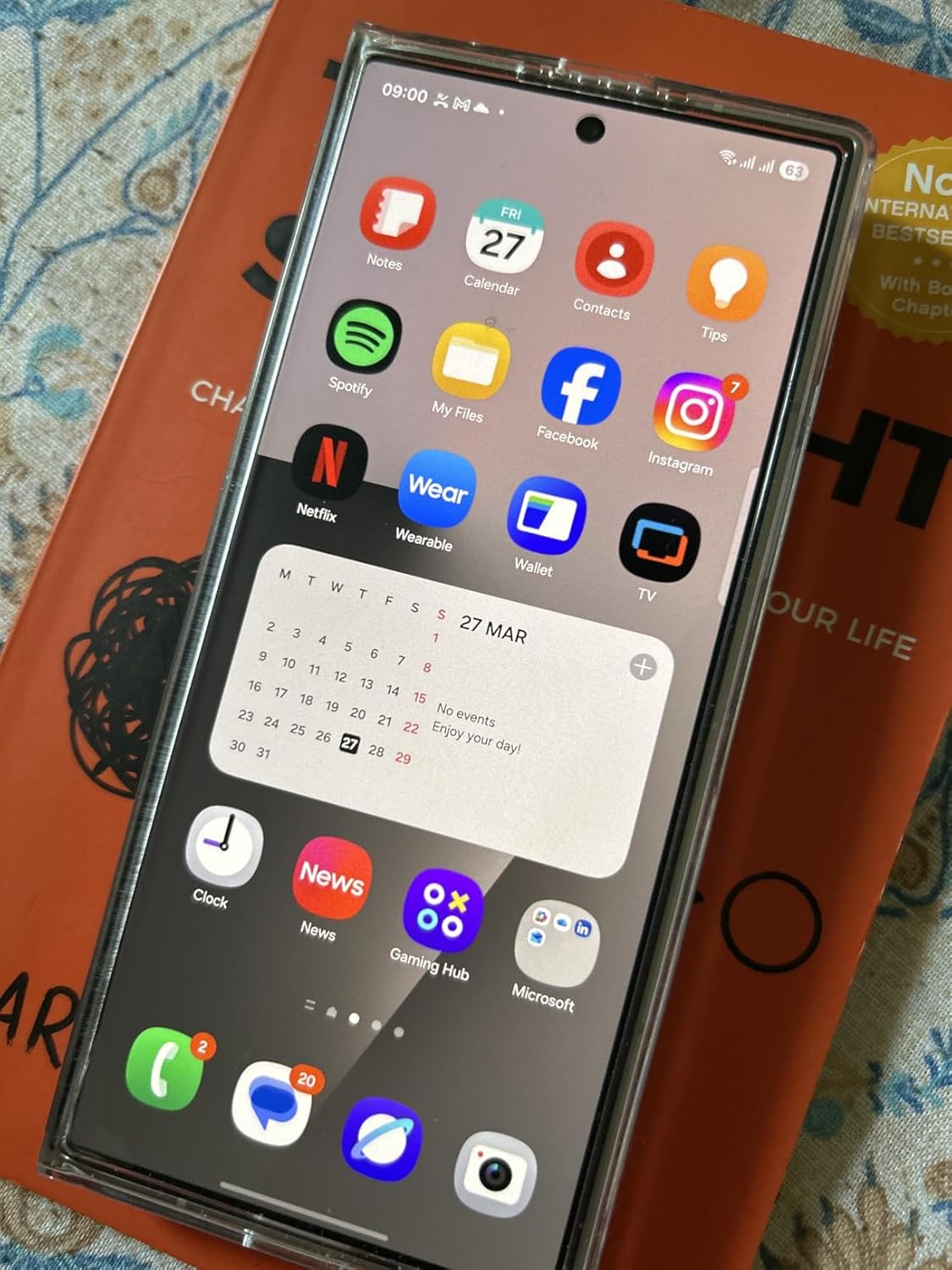 Samsung Galaxy Z Fold7 partially open on a desk, highlighting the 8.9 mm folded profile and Armor FlexHinge