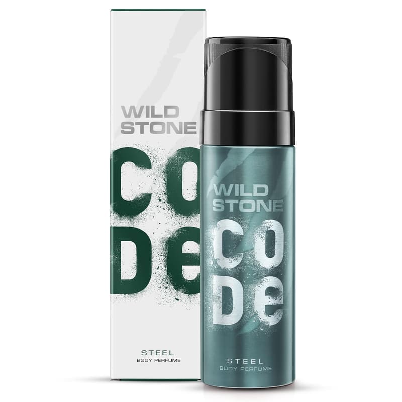 Wild Stone Code Steel No-Gas Body Perfume for Men, 150ml